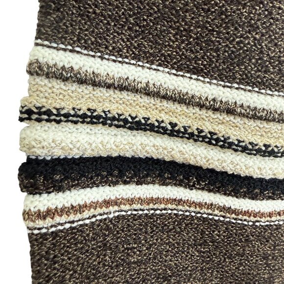 Vtg Protege Collection 3D Knit Pullover Sweater XL Textured Stripes Neutral USA - Picture 6 of 11